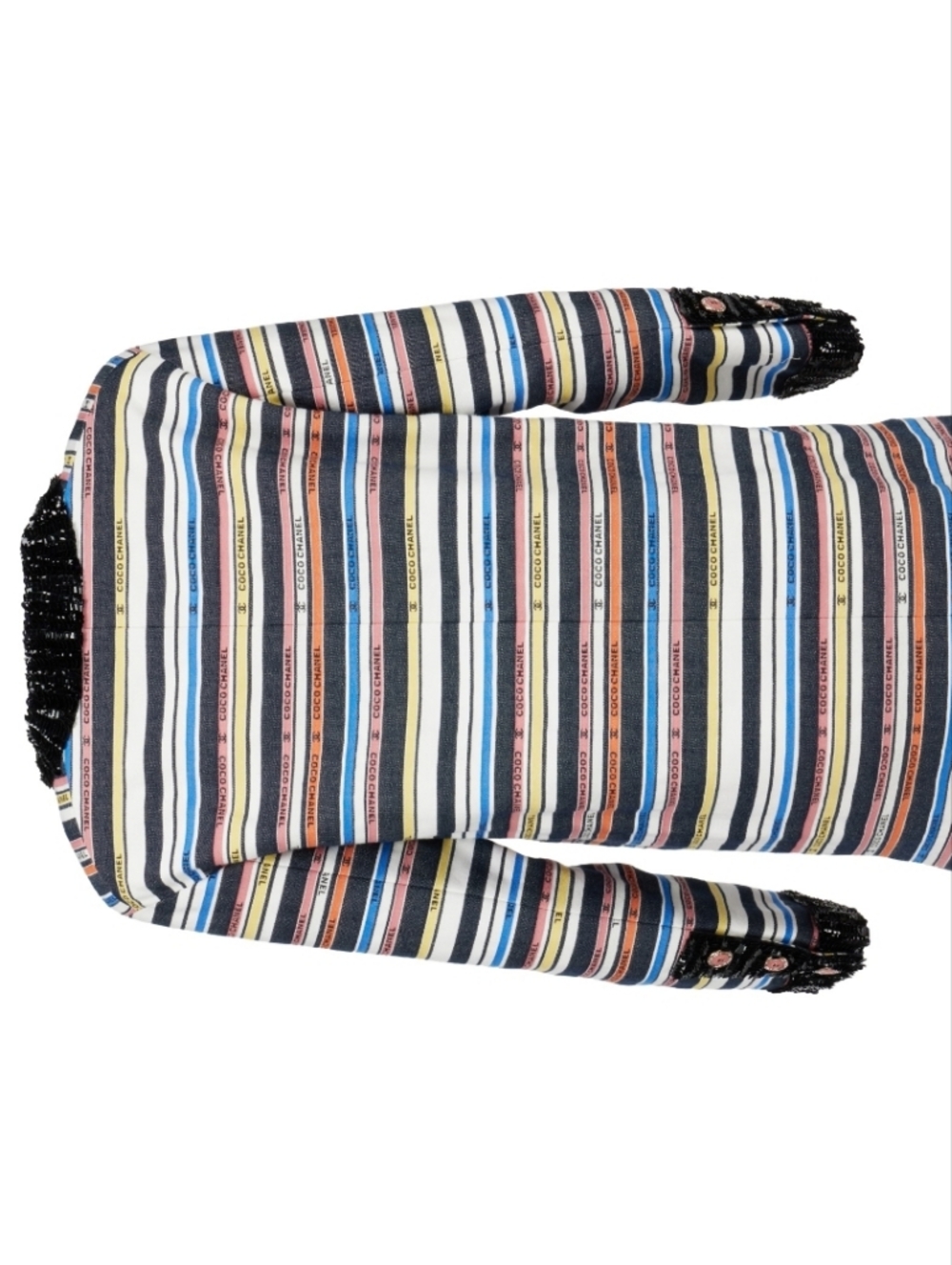 CHANEL Multicolor Striped  Midi Dress, Ribbon Collection - Picture 9 of 16